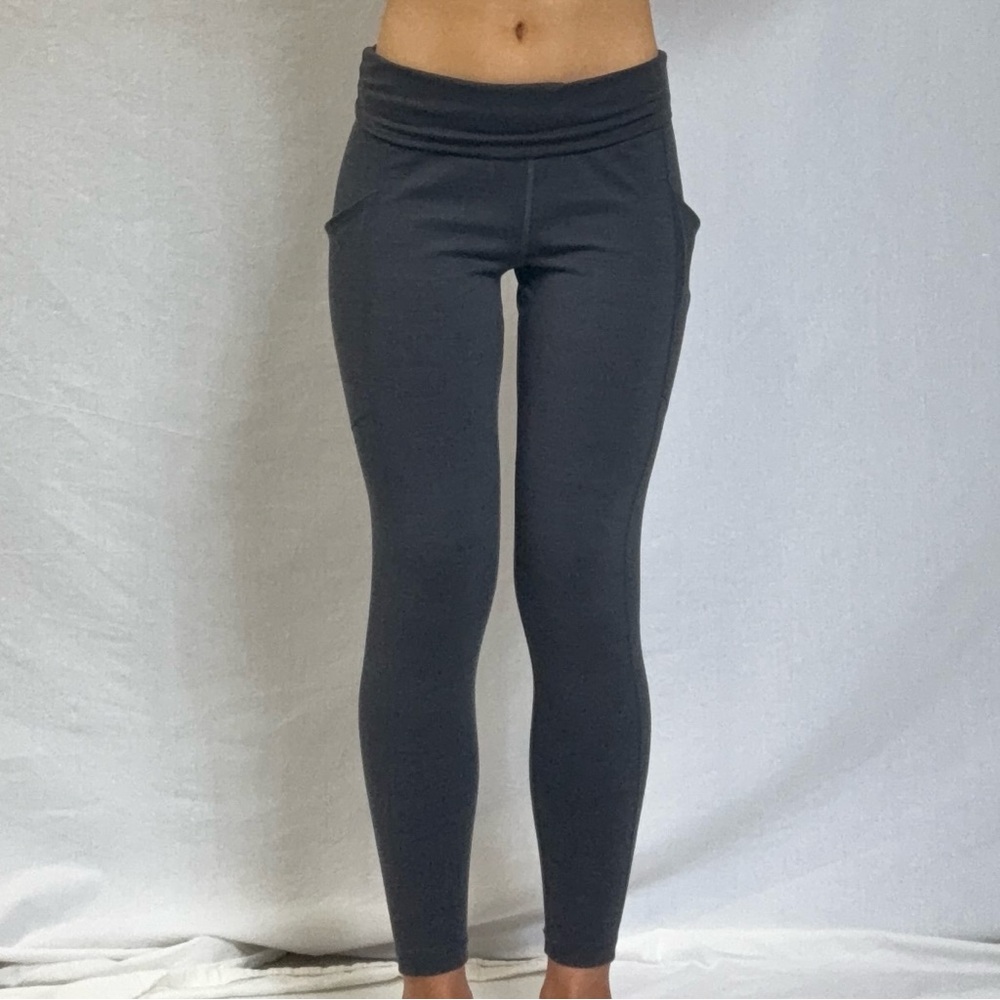 Kids Charcoal Gray Active Leggings